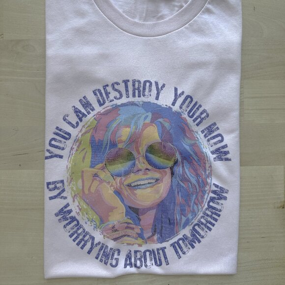 Janis Joplin Shirt, Vintage Style Janis Joplin Tshirt 70s music gift graphic tee - Picture 2 of 5